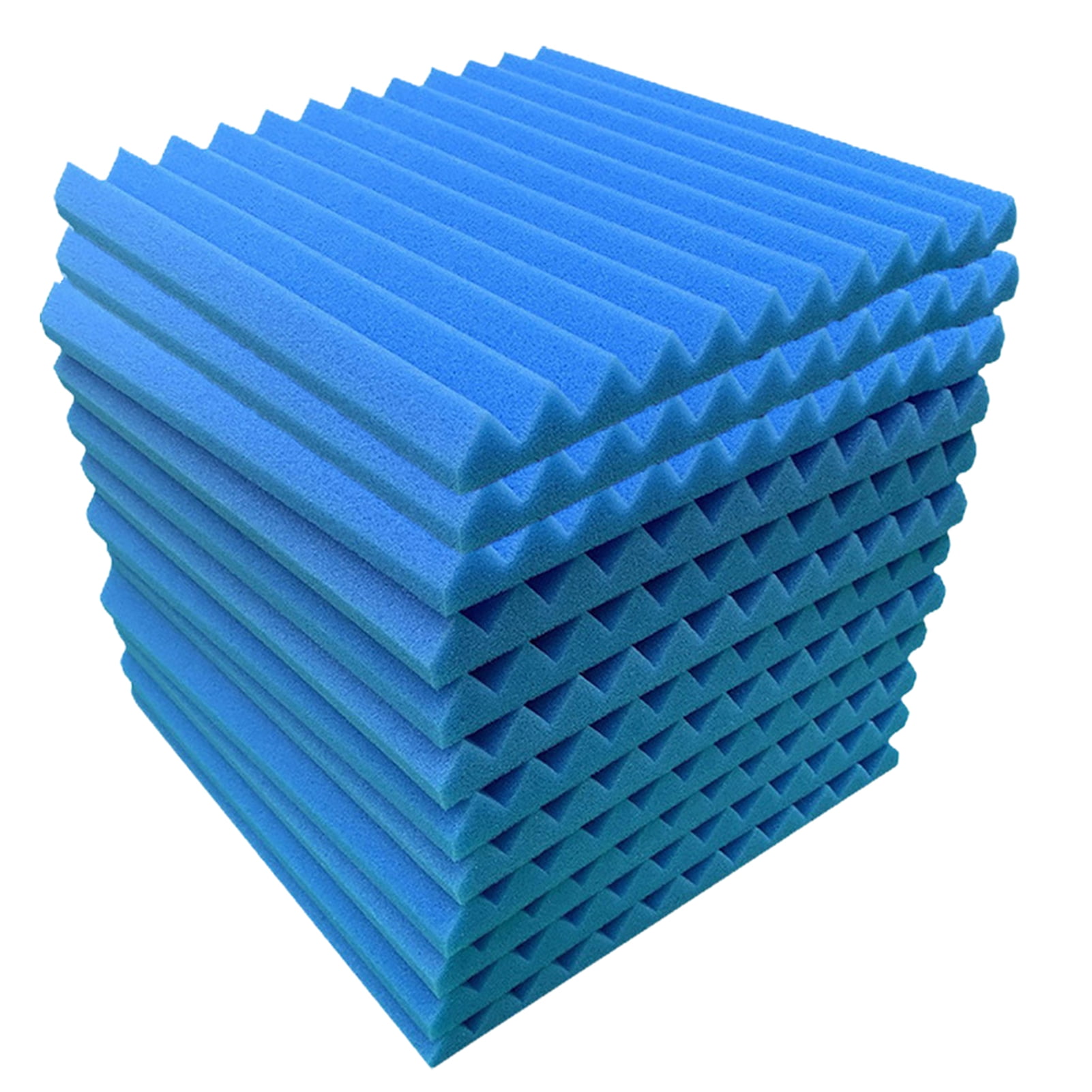Yesbay 12 Pcs Soundproof Foam Panels 1 X 12 X 12 inches High-Density Studio Acoustic Wall Panels for Walls Sound Absorbing Panels Sound Insulation Panels Acoustic Foam Panels
