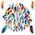 thumbnail image 4 of 35pcs Colorful Feather Stationery Stickers Nature Kids Stickers for Luggage Laptop Phone, 4 of 9