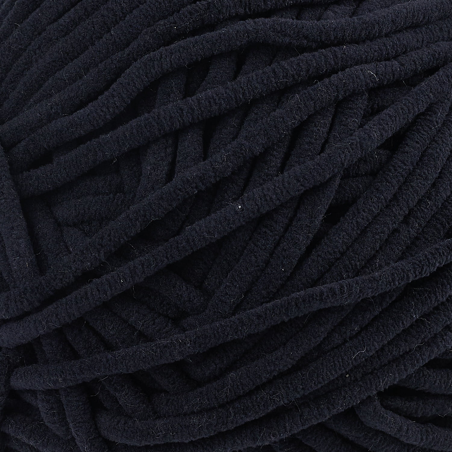 CBC Cozy Bear Gauge 5 Bulky Yarn - 2 Pack (7 oz / 200 g, 240 yards Each Skein), Black, Chenille Yarn for Crocheting, Knitting, and Amigurumi