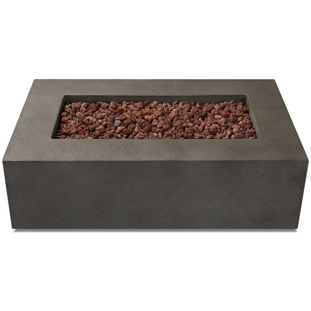 Real Flame Baltic 50.5" x 32.5" Natural Gas Fire Table in Glacier Gray