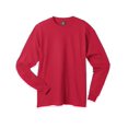 thumbnail image 1 of Hanes Beefy-T Men`s Long-Sleeve T-Shirt, L, Deep Red, 1 of 1