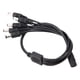 thumbnail image 2 of Cable adaptador divisor de alimentación de 5,5 x 2,1 mm, extensión de cable para cámara CCTV, 1 hembra a 5 macho, 2 of 13