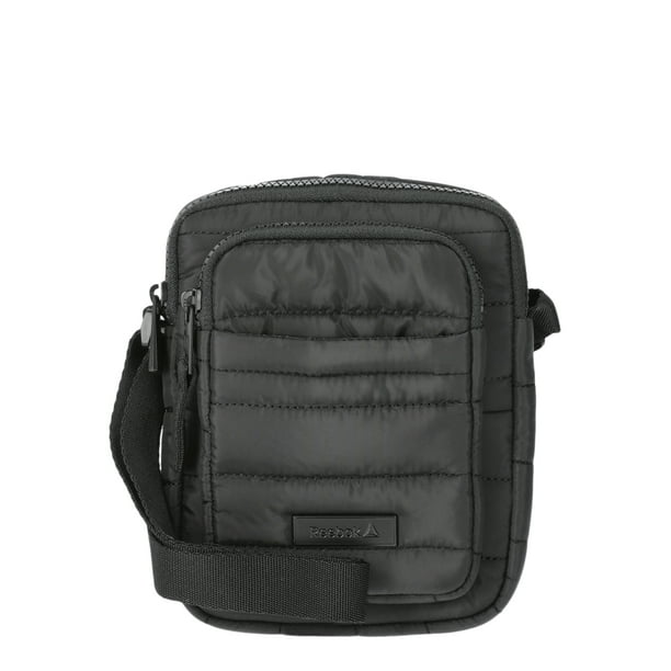 Reebok Women's Andrea Quilted Crossbody Bag, Black Walmart
