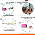 thumbnail image 3 of Weighted Jump Rope,Adjustable Comfortable Foam Handle jump Rope for Workout and Fitness Training, 3 of 5