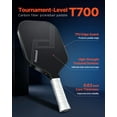 thumbnail image 2 of VEVOR Pro Carbon Fiber Pickleball Paddle Honeycomb Core Racket for Adults Black, 2 of 9