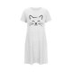 thumbnail image 5 of Camisón corto de talla grande para mujer, camisón de manga corta con estampado de pecho a la moda, camisón para mujer, 5 of 5