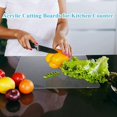 thumbnail image 2 of Acrylic Cutting Board Clear Cutting Board For Countertop Great Kitchen Essential Gadgets & Decor For Meat Vegetable Sandwich Pizza And Cake 45*40（3MM） square, 2 of 5