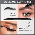 thumbnail image 5 of Hair-Like Eyebrow Pencil, Waterproof Faux Brow, 2-in-1 Eyebrow Pen with 2 Tip Microblading Eyebrow Pencil and Ultra-Precise Brow Pencil, Eyebrow Pencils for Women, Natural Hair-Like Brows, 5 of 9