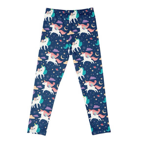 GYRATEDREAM Toddler Baby Girls High Waist Leggings Kids Cartoon Print Elastic Waist Soft Breathable Long Yoga Pant Children Sport Gym Athletic Workout Trousers for 4-12 Years