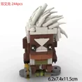 thumbnail image 1 of Battle Of Two Cities Moc Brickheadz Arcane Series Jinx Vi Ekko Chilko Handmade Mini Building Block Model Collection Toy Set Gift Aike 244pc, 1 of 6