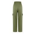 thumbnail image 6 of HAPIMO Women's Wide Leg Denim Pants High Waist Button Fashion Solid Relaxed Trousers Fit Casual Daily Green S, 6 of 8