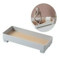 thumbnail image 6 of ABS Storage Tray Snack Dessert Decoration Nut Tray Organizer Display Sundries Modern Decorative Tray for bathroom and kitchen and home Rectangular Grey, 6 of 8