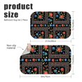 thumbnail image 3 of Pioneer Flower Floral Print Pattern Bath Mat Set Of 2,Non-Slip Rug for Bathroom,Kitchen,Bedroom,Entrance, 30x17 and 23.5x15.7 Inches, 3 of 5