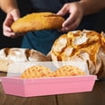 thumbnail image 5 of 50pcs Large Rectangular Sandwich and Bakery Takeout Boxes with Lids, Pink Food-grade Disposable Containers for Wraps, Pastries, Bacon, and Scallops Storage, 5 of 9