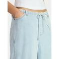 thumbnail image 5 of No Boundaries Mini Waistband Wide Leg Pants, 31'' Inseam, Women's Sizes XXS-XXL, 5 of 5