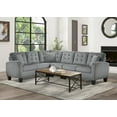 thumbnail image 2 of Topline Home Furnishings Grey Fabric Sectional, 2 of 5