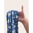 thumbnail image 5 of Dusty Blue Floral Print Fit & Flare Mini Dress With Spaghetti Straps And Tie Front, 5 of 5