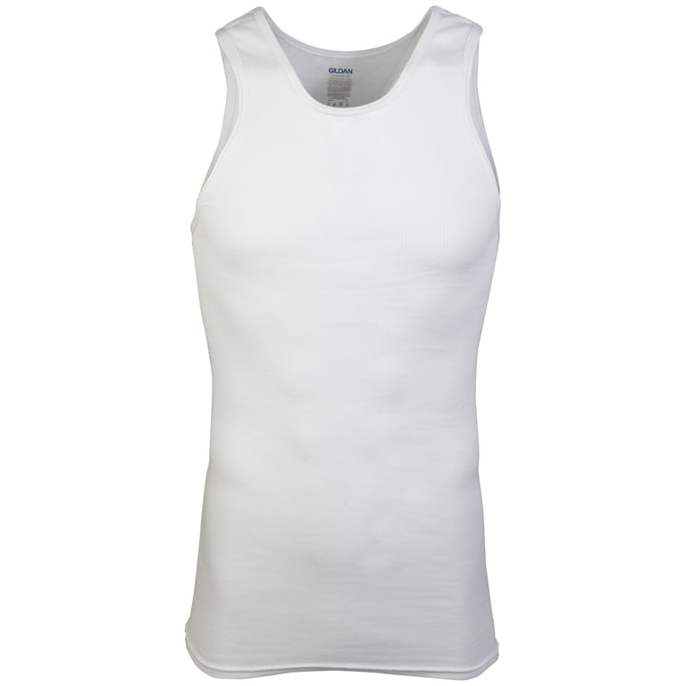 Gildan Men's Cotton A-Shirt Tank 10-Pack photo 3