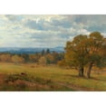 thumbnail image 2 of Hugo Darnaut 24x18 Black Ornate Framed Double Matted Museum Art Print Titled: Waldwiese in Merkenstein, 2 of 5