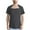 #218-Dark Gray, variant on Men's Solid Color Post-Surgery Recovery Care Short Sleeve Shirt with Snap Button Collar, Round Neck Comfortable Breathable Casual Men's Top
