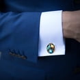 thumbnail image 4 of Kangaroo Dress Shirt Cufflinks in Stainless Steel for Formal Attire - Wedding, Business, and Daily Wear, 4 of 6