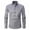 Gray, variant on Azrian Long Sleeve with Turn-down Collar and Button Shirt for Men,Men's Long Sleeve Dress Shirt Regular Fit Casual Button-Down Solid Long Sleeve Turndown Collar Blouse & Shirt
