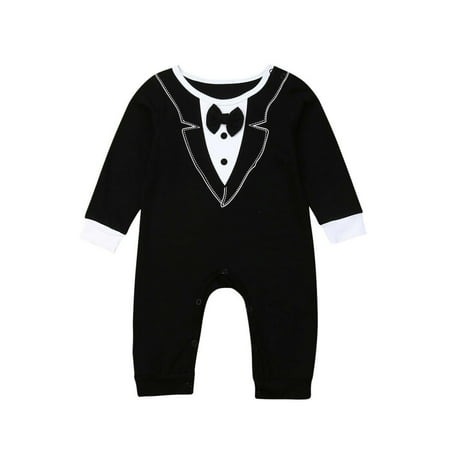 

Newborn Kid Baby Boy Formal Clothes Jumpsuit Romper Bodysuit Playsuit Outfits