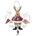 thumbnail image 2 of Topperscot by Boelter Brands NCAA Wooden Cheering Reindeer Ornament, Florida State Seminoles, 2 of 2
