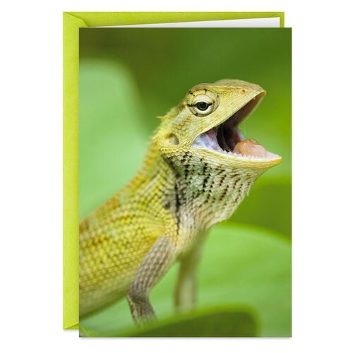 If You Were a Lizard Funny Birthday Card 
