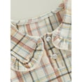 thumbnail image 5 of Emmababy Charming Doll Collar Shirts in Plaid/Solid Color for Toddler Girls, 5 of 8