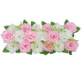 thumbnail image 2 of Sunjoy Tech Simulation Flower No Watering Fabric Art DIY Wedding Artificial Rose Flower Row Decoration Home Decor, 2 of 8