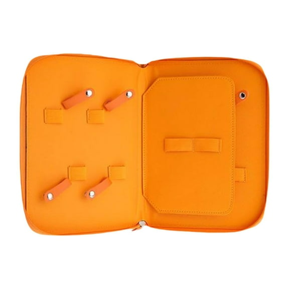 CarpNettore Pet Grooming Tool Storage Case Holder Scissors Pouch for Barber Pet Grooming orange