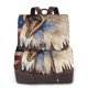 thumbnail image 1 of Balery Eagle With USA Flags Mochila de Cuero para Mujeres, Gran Capacidad, Bolsa de Viaje Multifuncional, Mochila de Cuero y Bolsa de Hombro para Mujeres, 1 of 4