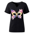 thumbnail image 6 of Neewe Women's T Shirts Summer Tops Simple Graphic Shirts Short Sleeve Vacation Casual Blouse Tee, 6 of 6