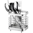 thumbnail image 1 of Cutlery Storage Drainer, Rack Basket For Knives, Forks, Spoons, Kitchen Utensils Cutlery Holder Stainless Steel, Silver-QJWL, 1 of 5
