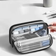 thumbnail image 1 of Pencil Case Vertical Stand Organizer Large Capacity Magnetic Flip Easy Access Storage Design, Multi Functional Desktop Organizer Structure, for office desk travel use, 1 of 6