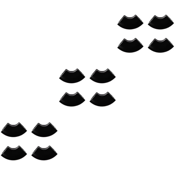 12 Pcs  Hairpin Leg Protector Feet Furniture Covers Rubber Table Legs Cover U- shaped Chair Leg Cover Furniture Supplies ( Black )