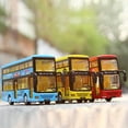 thumbnail image 3 of 1/50 Diecast Bus Pull back Car Model with Music Light Kids Educational Toy Gift, 3 of 10