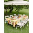 thumbnail image 4 of Outdoor Tablecloth with Umbrella Hole for Patio/Picnic/Party/Camping, Summer Tropical Surfboard Waterproof Table Cloth Rectangle Table Cover Washable, Pineapple Palm Leaves Flowers (54"x 80"), 4 of 9