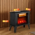 thumbnail image 2 of CLEARANCE Heaters for Inside, Seizeen 15''L Compact Space Heater Portable, 1000W Electric Fireplace Heaters with Virtual Flame, AS Christmas Gift, 2 of 10