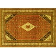 thumbnail image 1 of Ahgly Company Indoor Rectangle Medallion Yellow Traditional Area Rugs, 2' x 4', 1 of 4