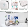 thumbnail image 4 of GFWARE Toothbrush Holder for Bathroom Countertop Organizer - Kids Electric Toothbrush and Toothpaste Holder Detachable 7 Slots Tooth Brush Organization Bathroom Accessories Storage Vanity, Silver, 4 of 7
