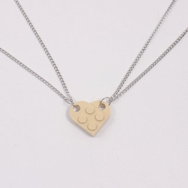 Cute Love Heart- Brick Keychain For Elements Key Ring Jewelry