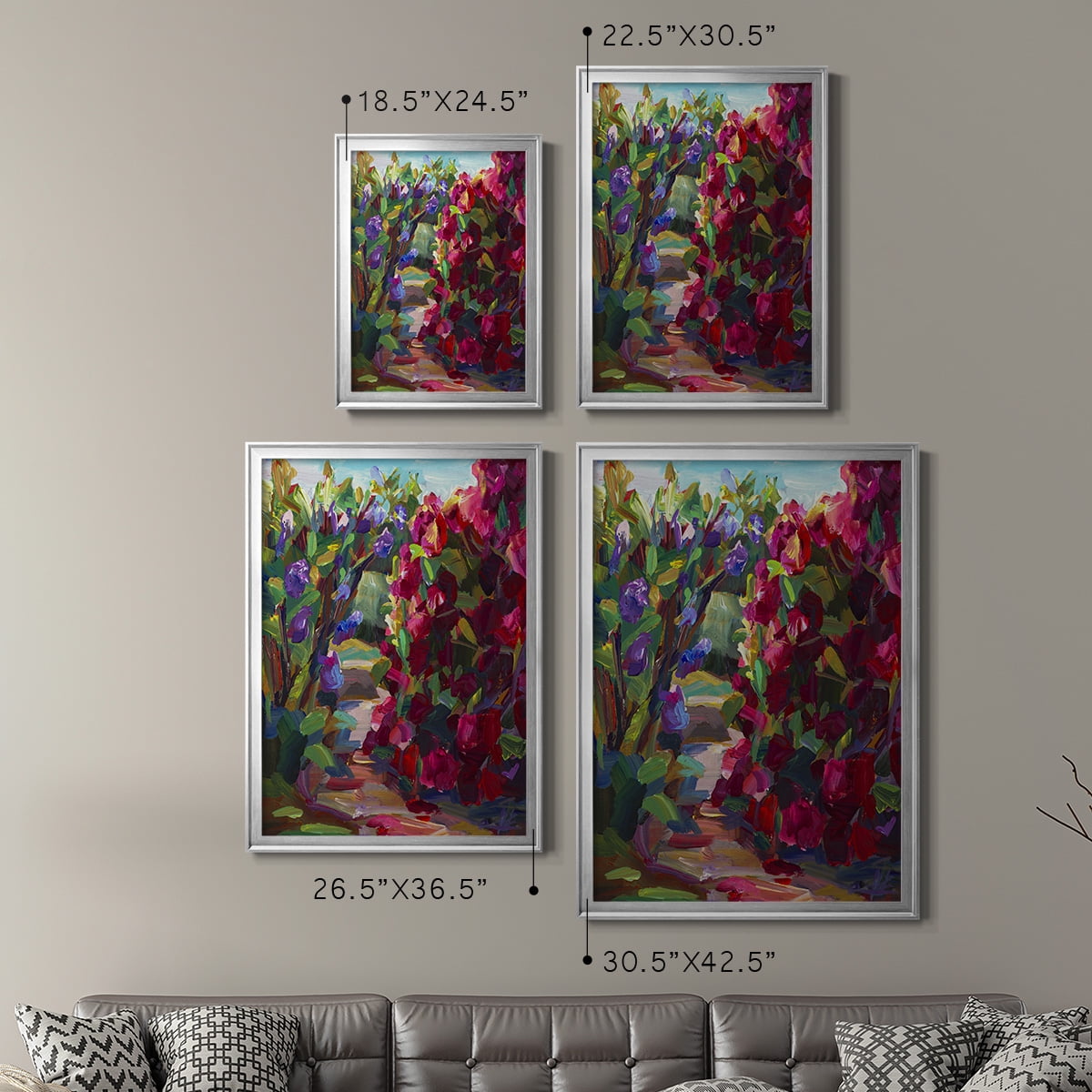 Lilacs & Rhodies Premium Framed Print - Ready to Hang