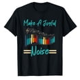 thumbnail image 1 of AALJY Fais du Bruit Joyeux Pianiste Musicien T-Shirts de Piano Musical, T-shirt Décontracté à la Mode, 1 of 5
