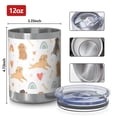 thumbnail image 3 of 12oz Tumblers Dog Love Rainbow Vacuum Insulated Stainless Steel Travel Tumbler Cups Mug with Lid and Straw for Beer,Coffee,Beverages with Cleaning Brush for Cold & Hot Drinks, 3 of 5
