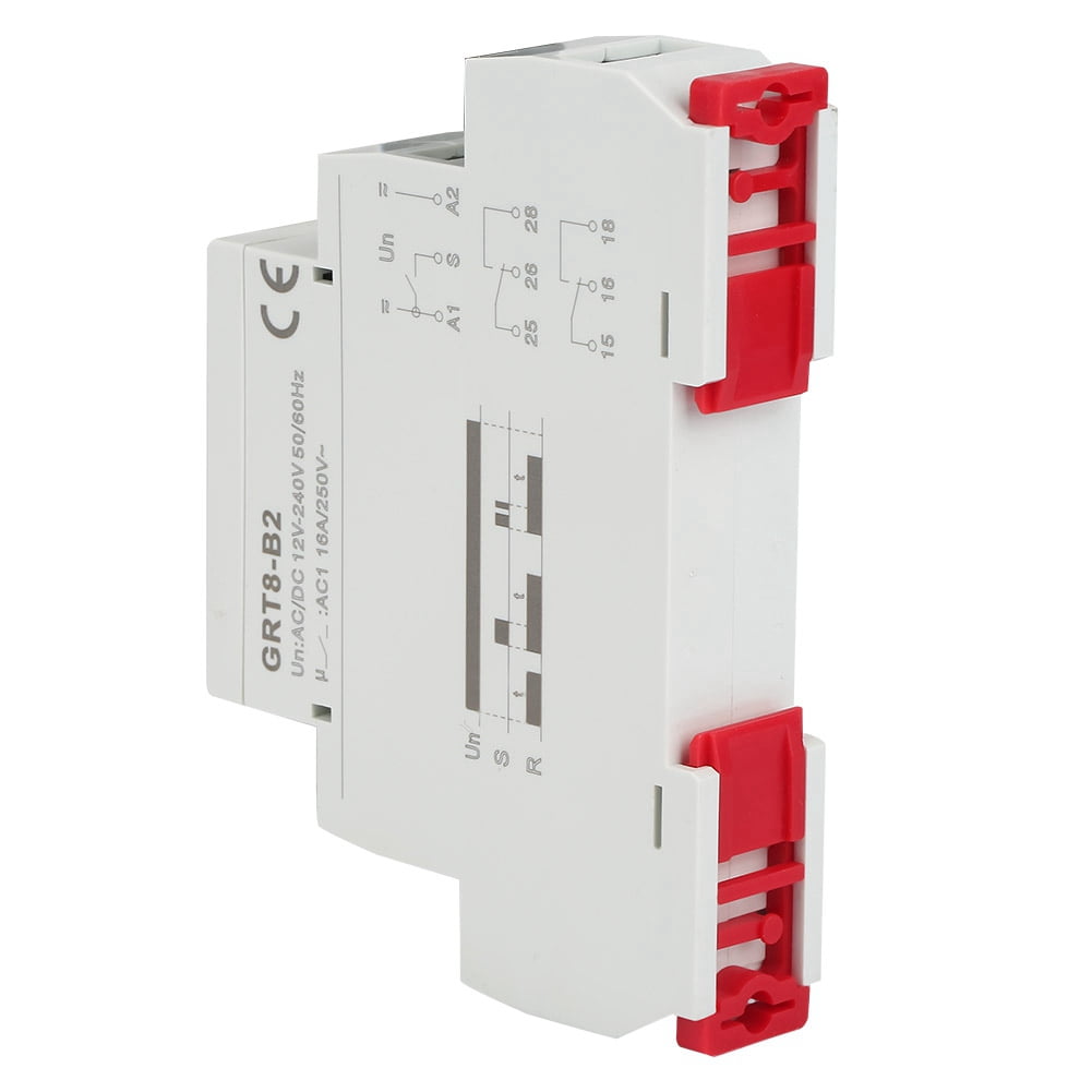 2 Function Modes Optional Ultra-wide Delay Range Single-function Time Relay AC//DC 12V-240V GRT8-B2 Time Relay AC230