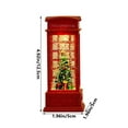 thumbnail image 2 of Christmas Snow Globe Lantern Lighted Scene Xmas Tree Ornaments Glitter Decoration, 2 of 5