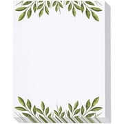 48 Pack Leaf Themed Stationery Writing Paper Set, Letter Size (8.5 x 11 In)