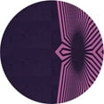 thumbnail image 1 of Ahgly Company Machine Washable Indoor Round Transitional Deep Purple Area Rugs, 3' Round, 1 of 7